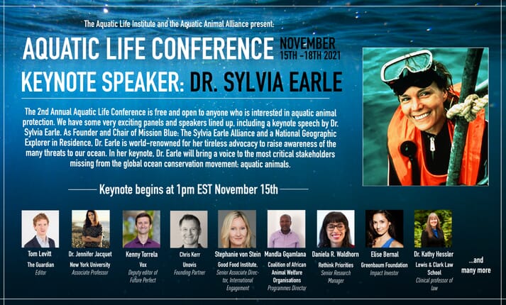 Sylvia Earle is due to deliver the keynote speech