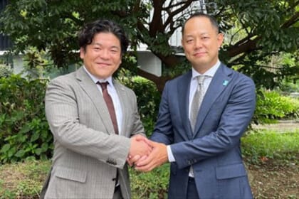 two men shaking hands