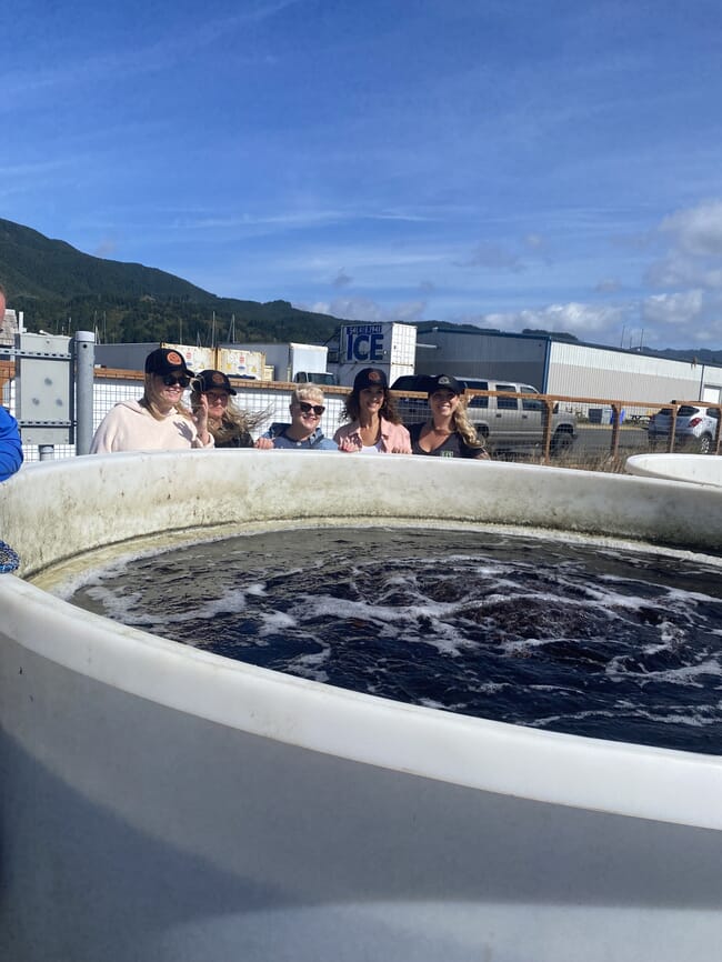 Oregon Seaweed cultivation tanks.