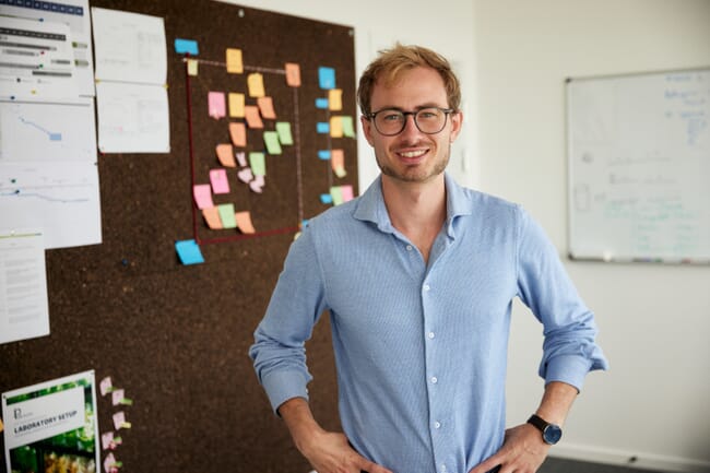 A man in an office.