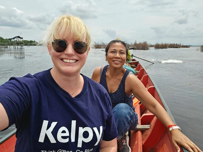 Headshot of Fionnuala Quin on a boat