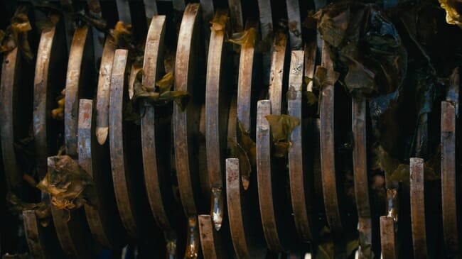 An industrial shredder.