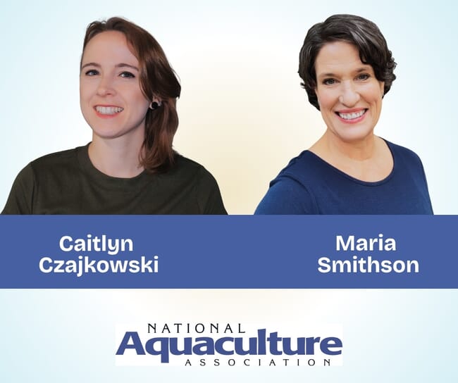 Portraits of two women who joined an association representing aquaculture in the USA.