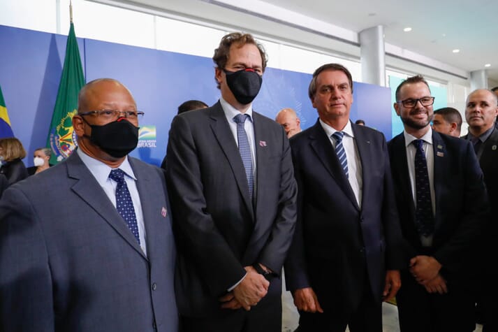 ForeverOceans CEO, Bill Bien, singed the deal with Brazilian officials, including President Bolsonaro