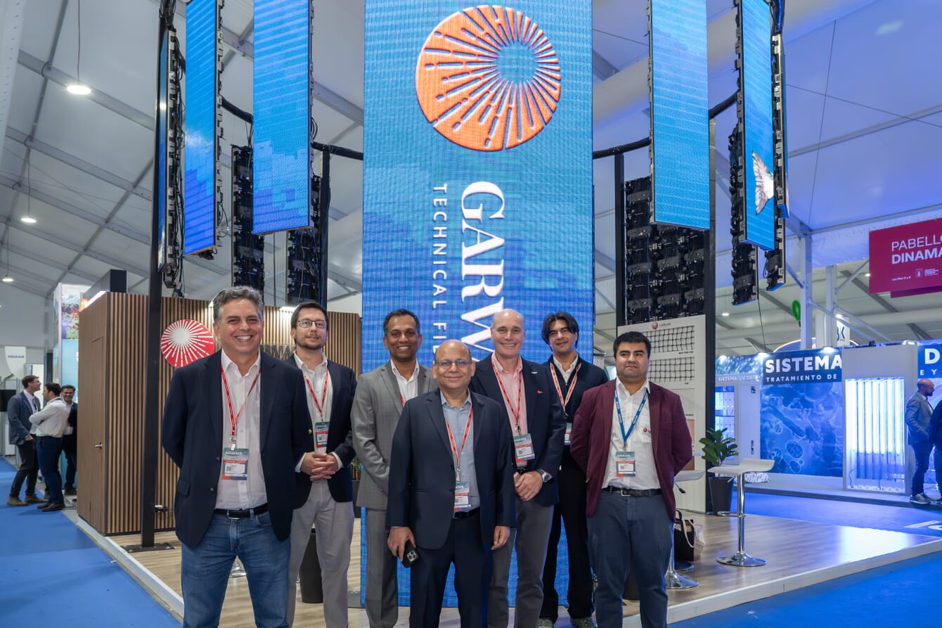 A group of men at a conference in Chile.