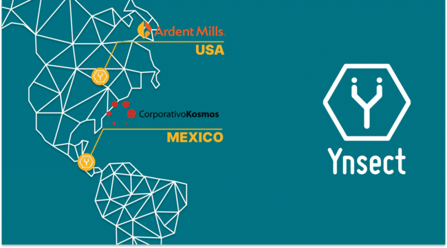 a map showing where Ynsect plans to build its new insect farms