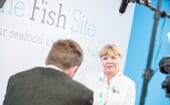 While on The Fish Site stand live interviews were being filmed thumbnail