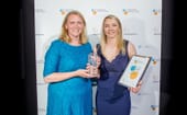 Sarah Last, manager at Scottish Sea Farms' Summer Isles site was the first female recipient of the Farm Manager of the Year Award thumbnail