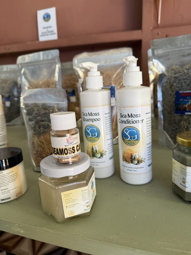 Goods for sale in a shop.