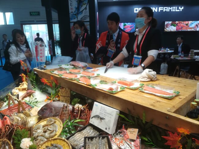 seafood display