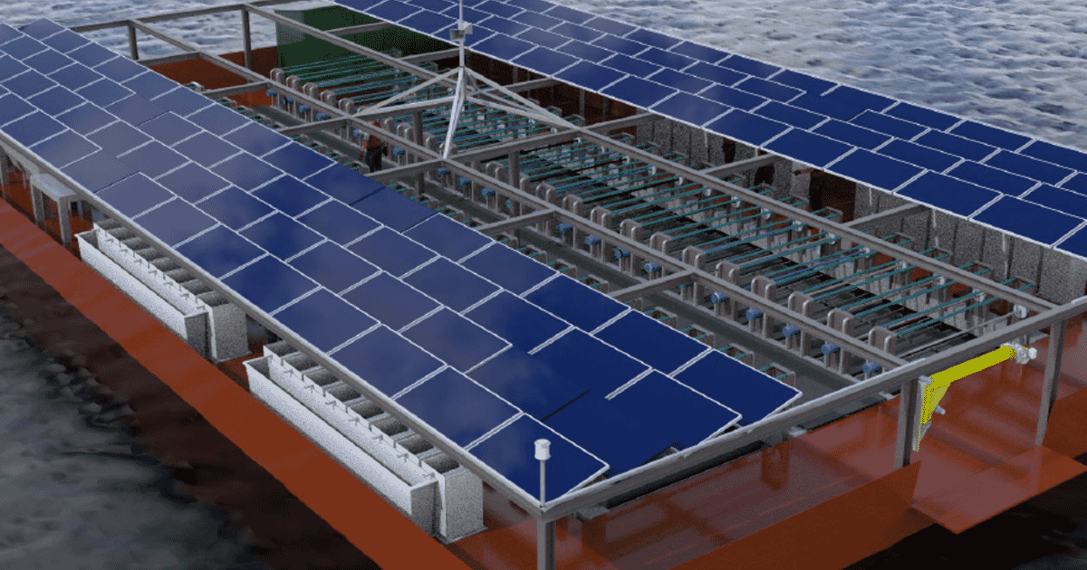 Restorative aquaculture: Solar Oysters