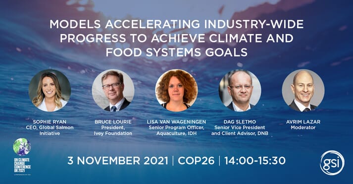 The panellists at the GSI-organised event, which took place during COP26