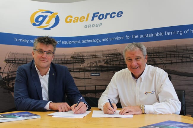 Nauplius technical director, Gerrit Knol (L) and Gael Force Group founder and managing director, Stewart Graham (R).