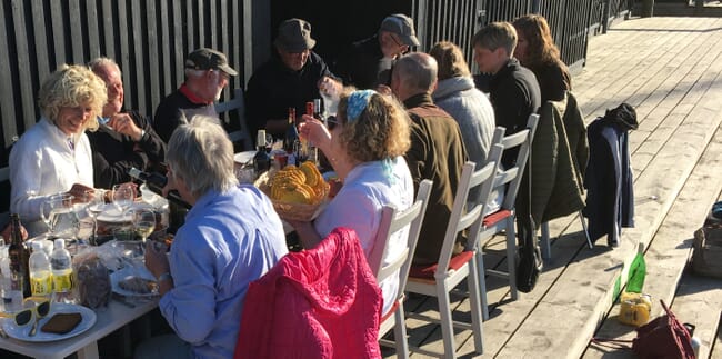 people sitting at a table