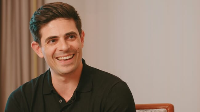 A man smiling.