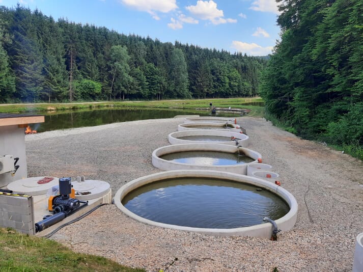 tank-by-pond aquaculture system