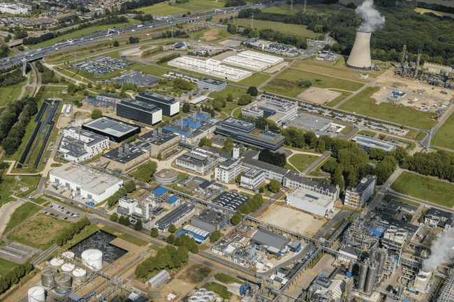 Aerial view of a single-cell protein facility
