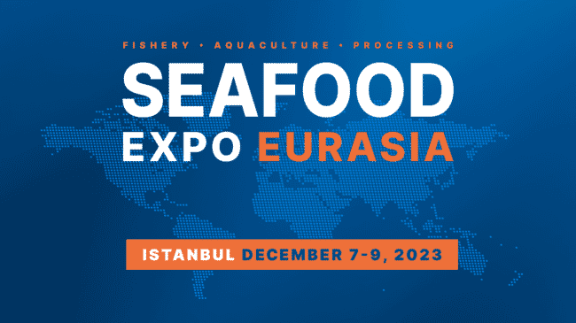un folleto para Seafood Expo Eurasia