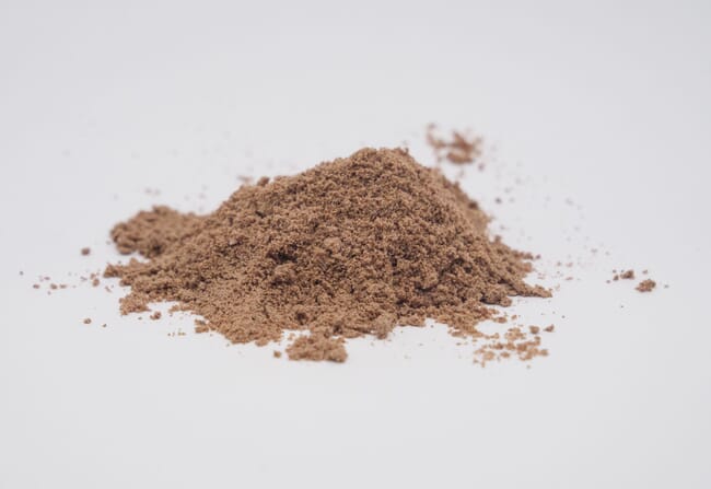 Lump of brown powder