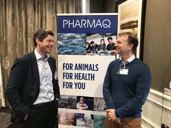 Pharmaq's Ben North and Bjørn Brudeseth