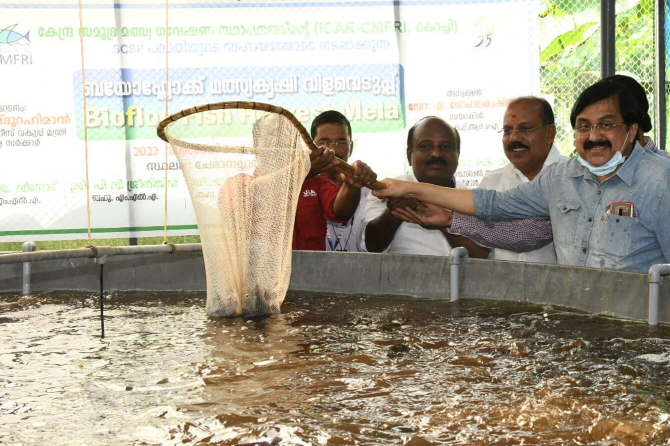 man holding a net