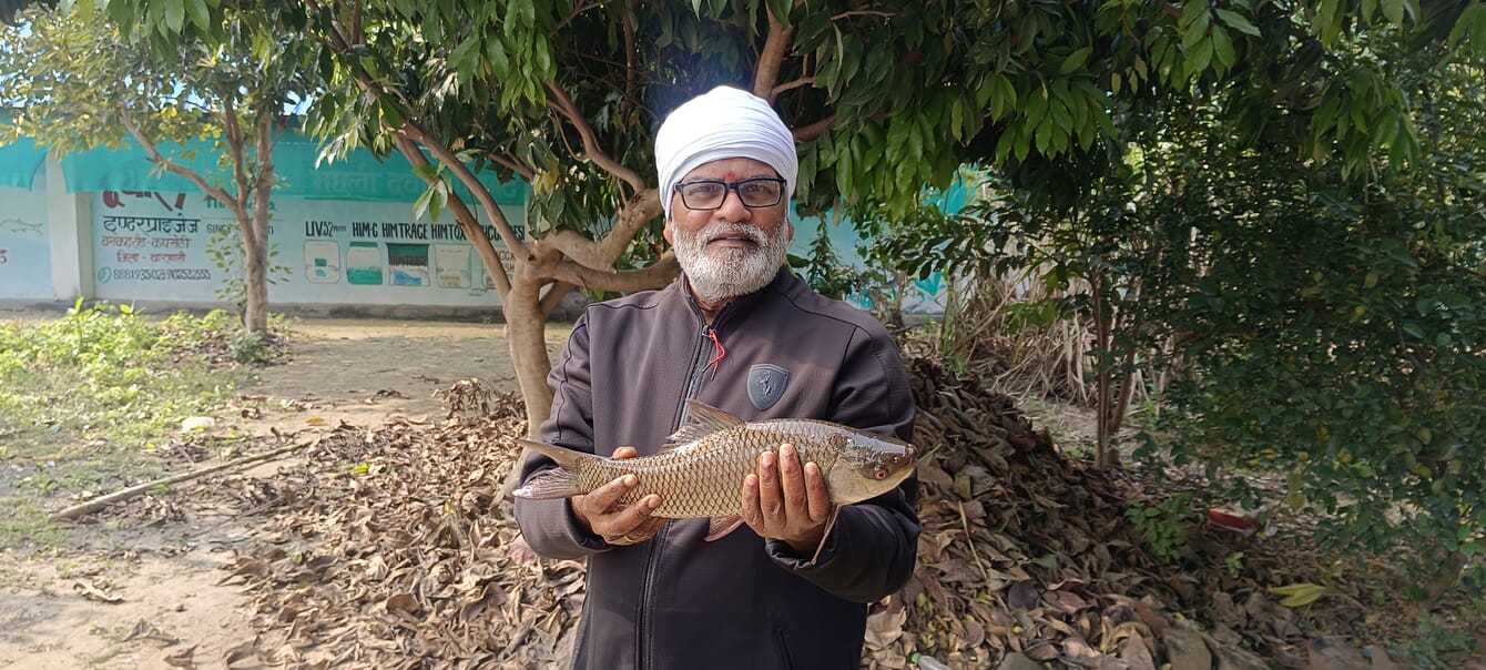 Man holding a fish