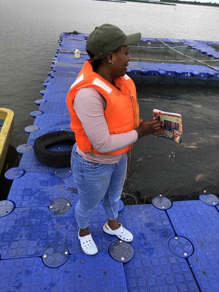 Funke Olatunde's PhD has inpired her to look into setting up a cage-based tilapia farm, as well as encourage the Nigerian government to establish a set of regulations to ensure cage-based producers operate as sustainably as possible