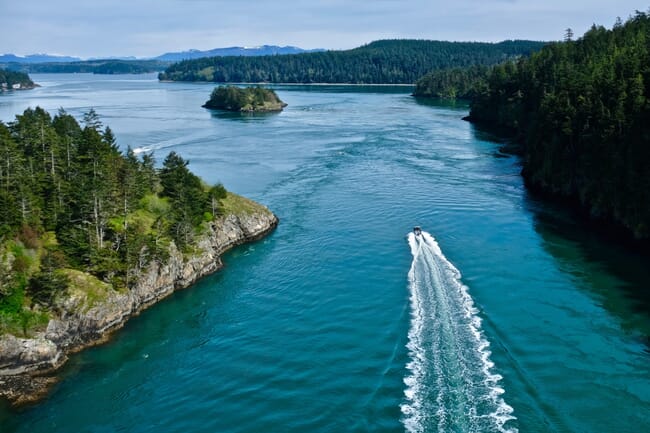 The Puget Sound, Washington State.