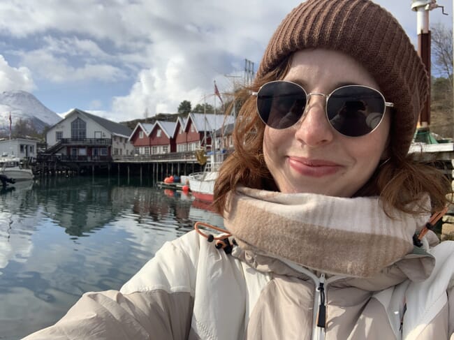 Headshot of Sarah Carroll in Lovund in Norway