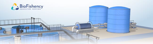 computer drawing of a recirculating aquaculture system