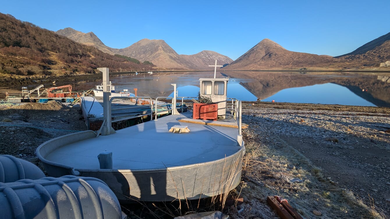 Isle of Skye Mussel Company barge.