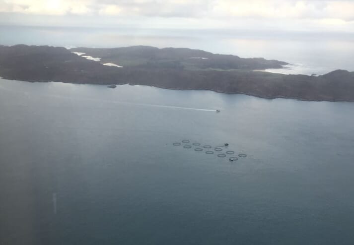 Mowi's site off Colonsay is one of the most isolated and exposed net pen farms in the world.