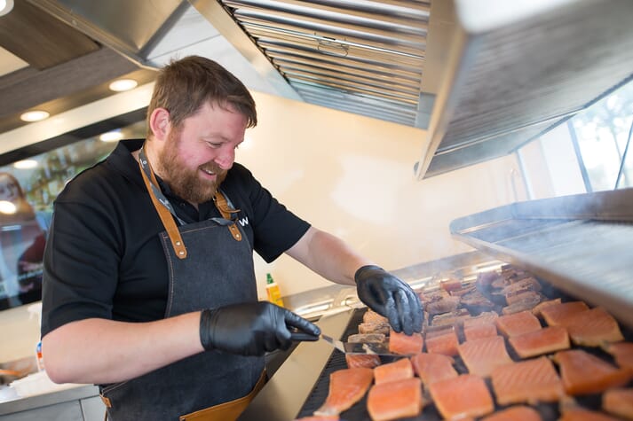 Kenneth Loades will be head chef in the salmon wagon