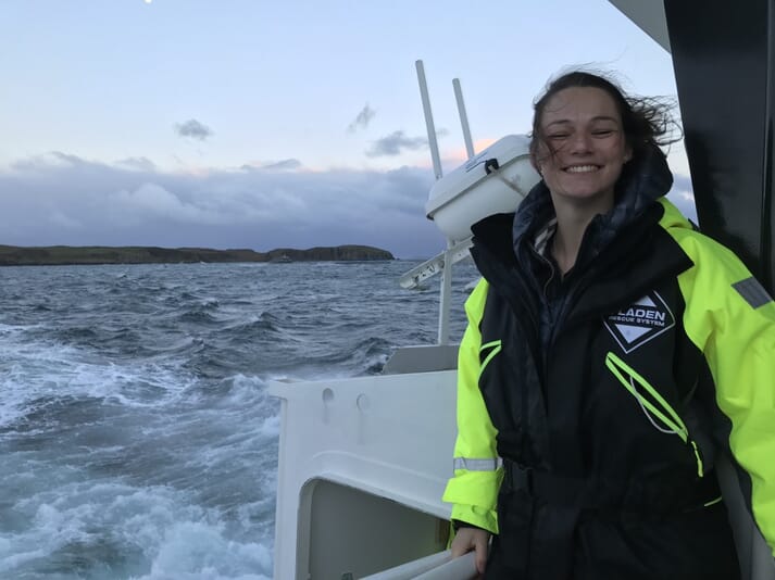 Clara's friend, Isla, was able to visit the farm on Muck, giving her a much more positive insight into the salmon sector than the one she had gleaned from media reports