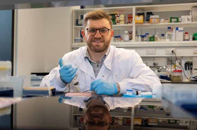 Robert Stewart, an aquaculture researcher at the Roslin institute.