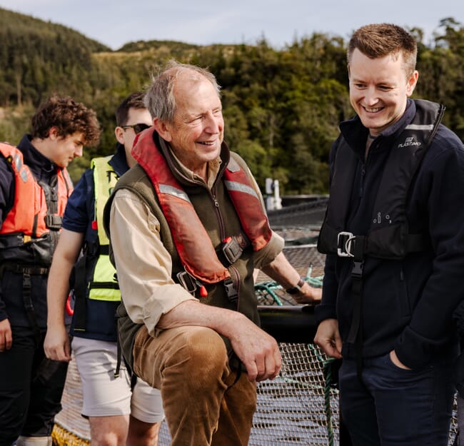 Stuart Cannon, MBE, cofounder of Kames Fish Farming.