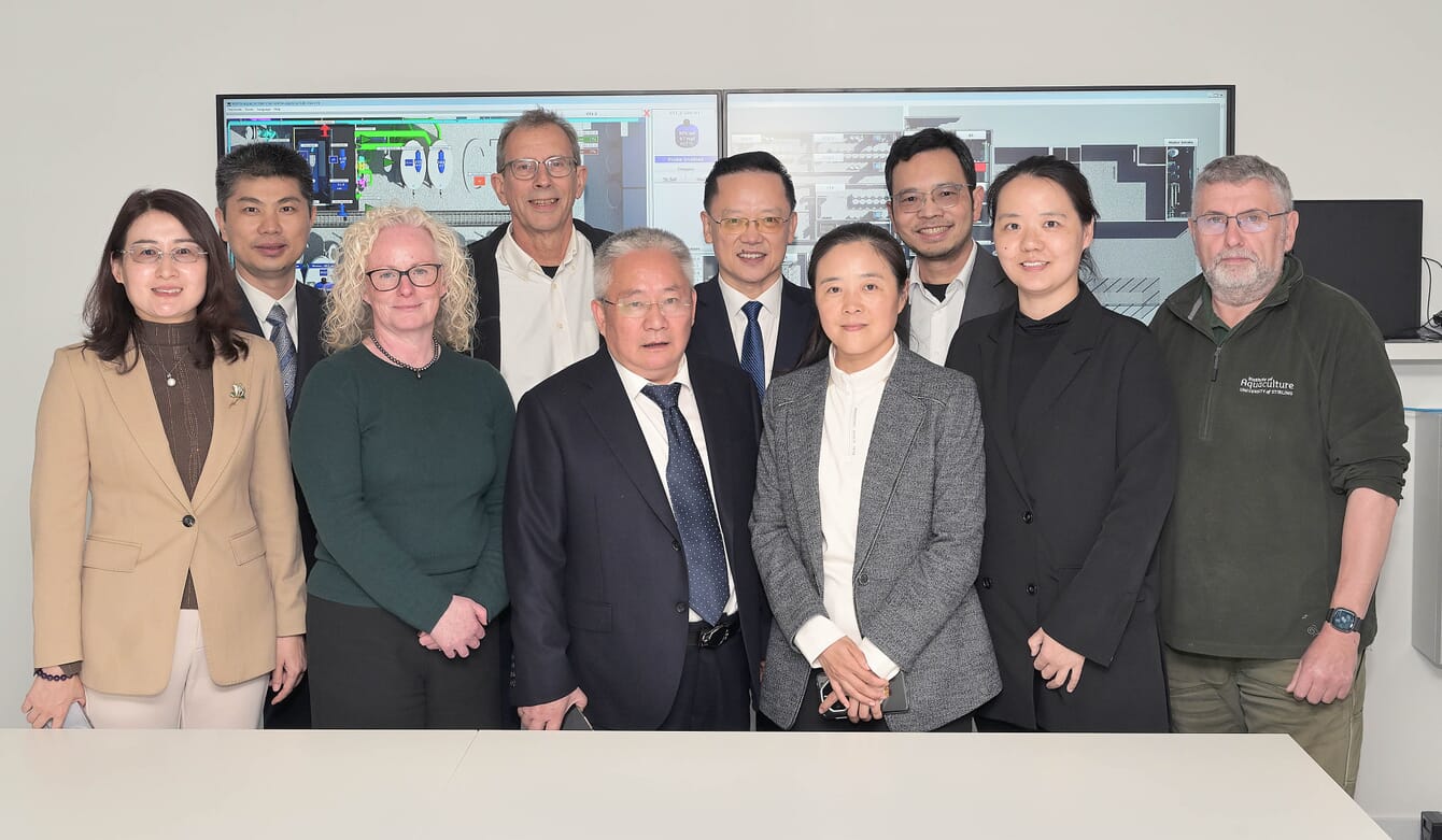 A group of country representatives and scientists posing for a photo in Stirling, Scotland.