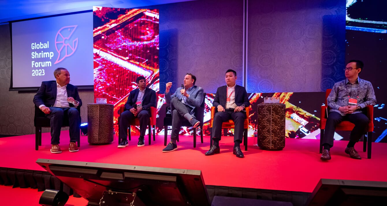 Panel of speakers at Global Shrimp Summit 2023