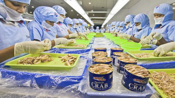 Crab processing