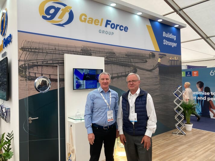 Stewart Graham, MD of Gael Force and Knut Senstad, CEO of Aquaconsulting Senstad
