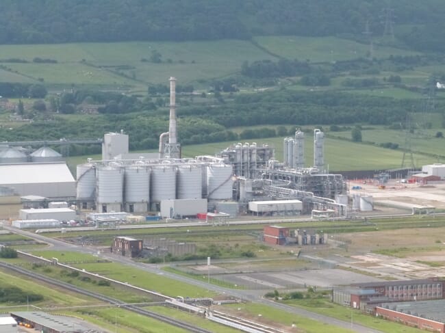 Aerial of Ensus plant