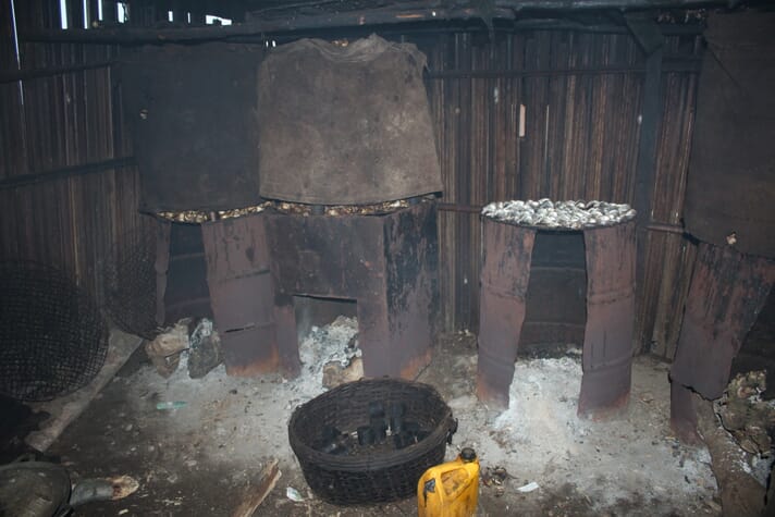 Chorkor ovens provide an efficient alternative to the traditional drum smoking method
