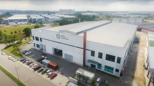 aerial view of Nutrition Technologies insect production facility