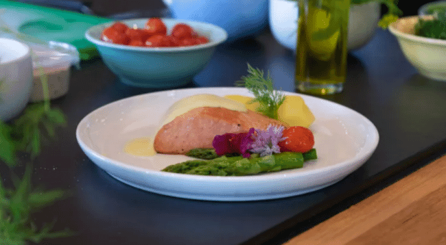 plant-based salmon fillet