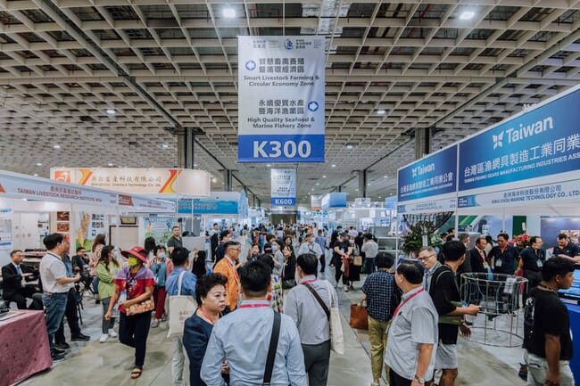 People looking around a trade show