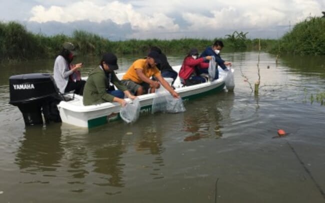 people sitting in a boat