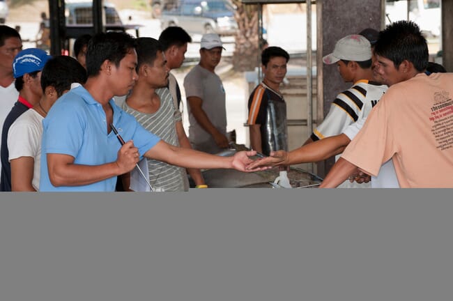 seafood market in Asia