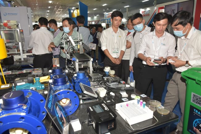 group of men around machinery