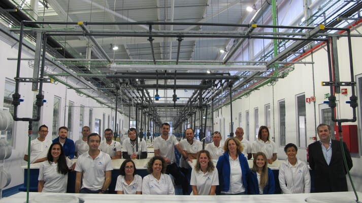 The Oceano Fresco team in their state-of-the-art clam hatchery