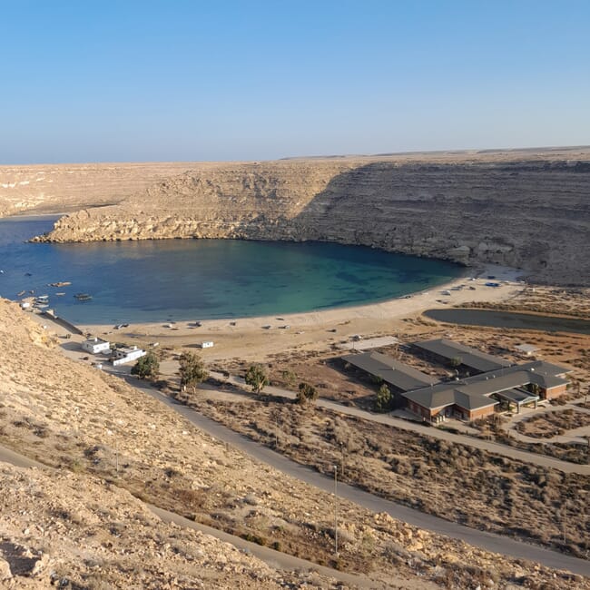 Pueblo costero en Libia